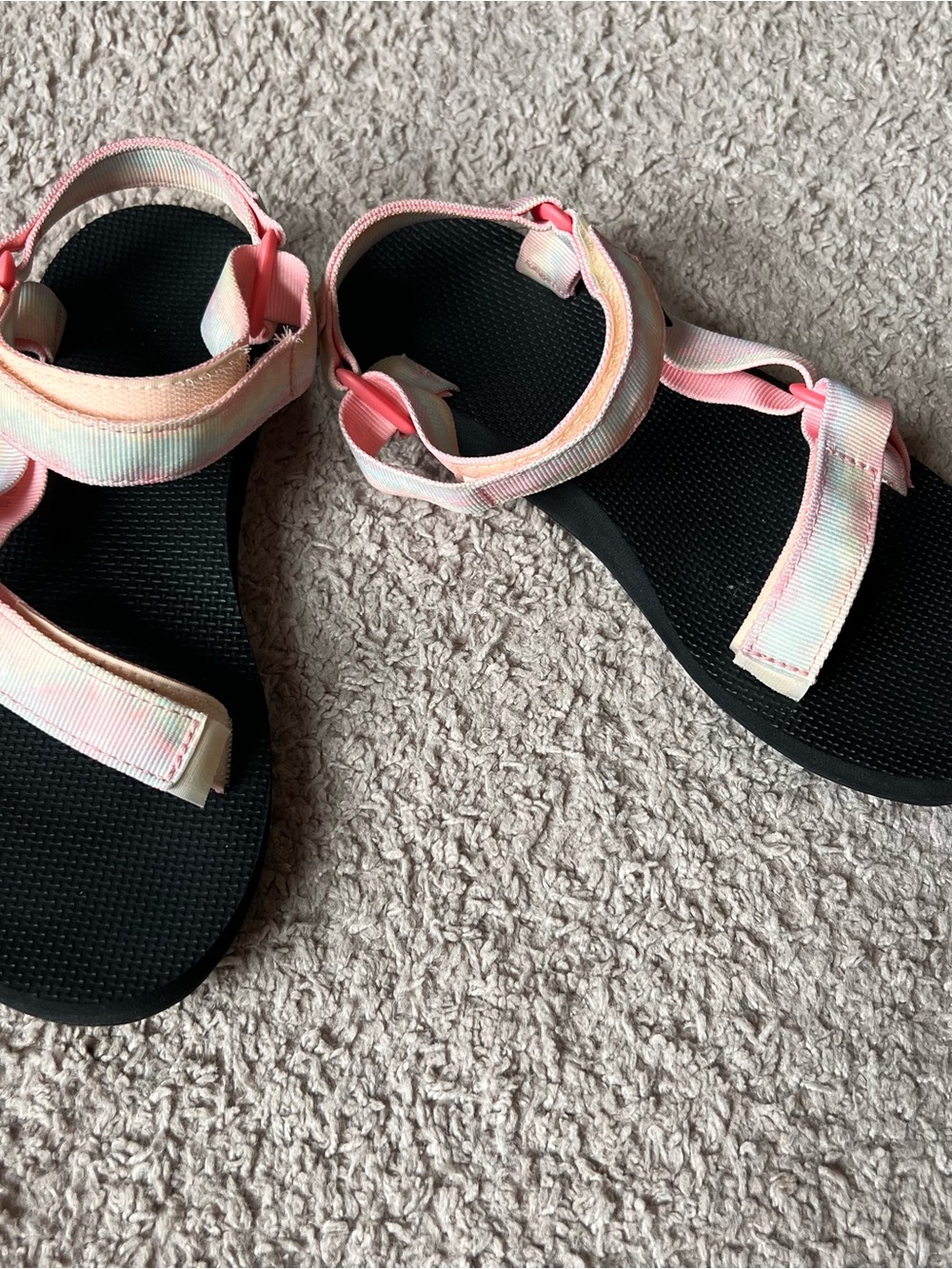 Teva Original Universal Pink Sorbet Tie-Dye Strap Sandals Size 9